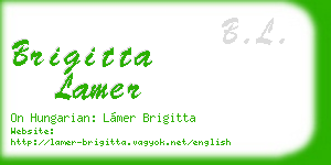 brigitta lamer business card