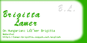 brigitta lamer business card